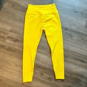 Beyond Yoga at your leisure Bright Yellow High-Waisted Leggings